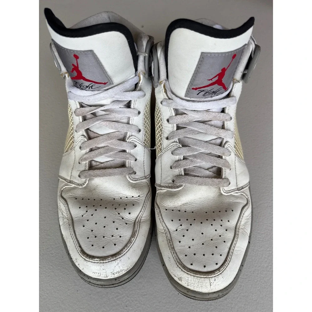 Nike‎ Air Jordan 1 Retro 89 White Cement Grey 599873-104 Mens 11.5 High Top